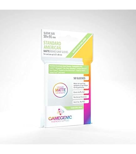 Fundas Phantom Para Cartas De Juego - Tamaño Amarillo Mate, 50 Unidades, 41x63 Mm