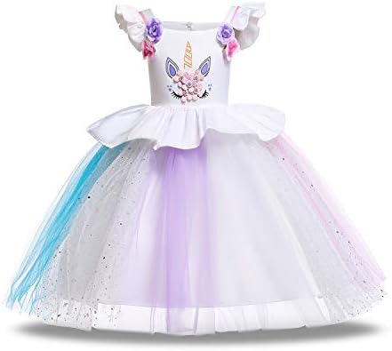 Lee Little Angel New Unicorn Children's Wear Dress Costume Skirt Pony Princess Dress