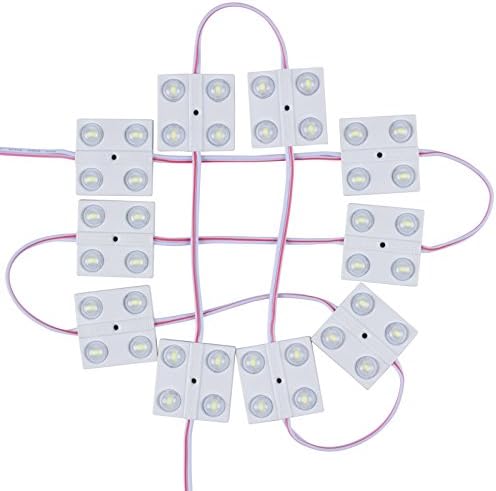 Oriketech White 12V 40LEDs Interior Car Light Kits Strip Lights Vehicle Dome Ceiling Lighting Modules 12V for Camper Van Caravan Truck
