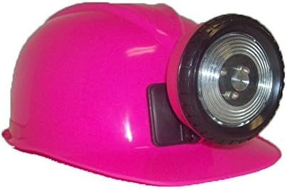 Childrens Construction Lighted Miner Hard Hat Pink