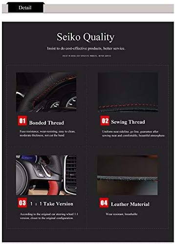 MZWUPZ Steering wheel cover. for Volkswagen Golf 7 GTI Golf R MK7 Polo GTI Scirocco 2015 2016