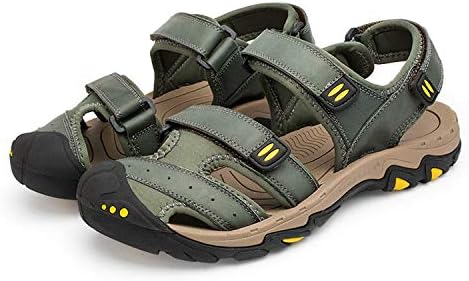 Ting room Summer Shoes Cow Leather Men Sandals Mens Casual Shoes Beach Shoes Plus Size 38~47