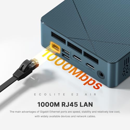 BOSGAME E2 Air 3501U Ryzen 5 Mini PC 8G DDR4 256G SATA SSD Triple Display | Up to 3.7 GHz mini desktop, HDMI 2.0, USB-C, Wi-Fi 5 – perfect for meeting rooms and home offices.