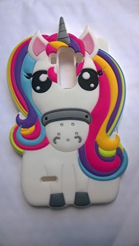 Cute 3D Cartoon Lovely Animal Design Soft Silicone Back Case Cover for LG (G4 STYLUS Rainbow Unicorn)