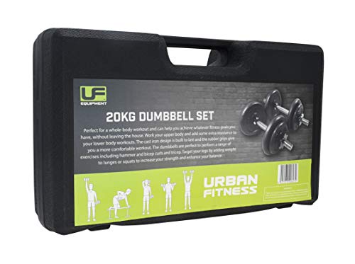 Urban-Fitness-20kg-Cast-Iron-Dumbbell-Set
