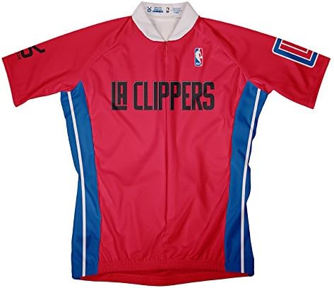 NBA Los Angeles Clippers Men's Short Sleeve Cycling Away Jersey, Medium, Red