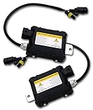 Zone Tech Xenon Ballast Bulb Conversion Replacement - 2-Pack 35W 6000K HID Ballast Bulb Conversion Replacement H1 H3 H7 H8
