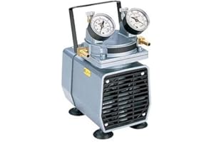 COLE-PARMER Gast DOA-P504-BN High-Capacity Electric Vacuum Pump, Gauge/Reg; 1.0 cfm/24"Hg-60 psi/220V