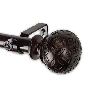 Amazon.com: Rod Desyne 1" Odelia Curtain Rod, 120-170", Bronze: Home