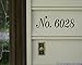 White - House Numbers - Mailbox - Vinyl Decal Sticker - 3.5h x 11.5w inches