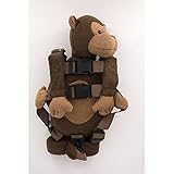 Berhapy 2 in 1 Monkey Toddler Safety Harness Backpack Children's Walking Leash Strap (Pearl Monkey)