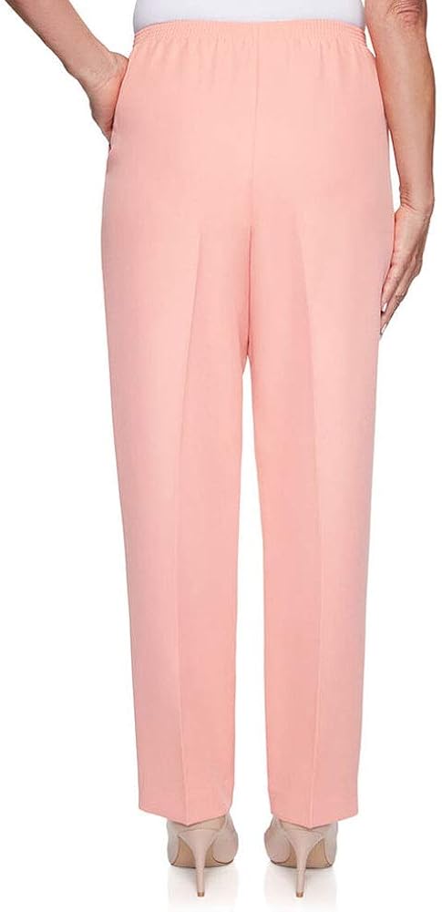 Alfred Dunner Women's Classic Fit Short Length Pant at  Women’s Clothing store