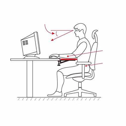 SKYZONAL Keyboard Mount Tray with Mouse Pad Under Desk Ergonomic Keyboard Wrist Rest Desk Extender for Small Desk - Thumbnail 7