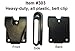 Heavy-Duty Fixed Belt Clip, Plastic Clip