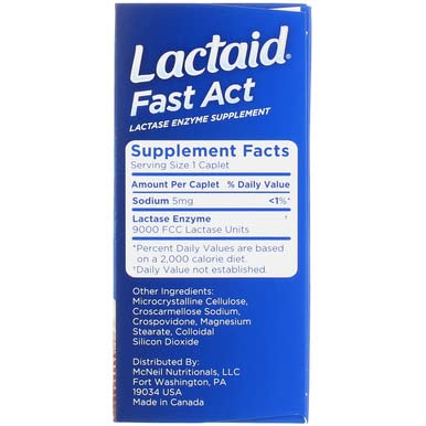 LACTAID CAPLETS FAST ACT 60 – PACK OF 1