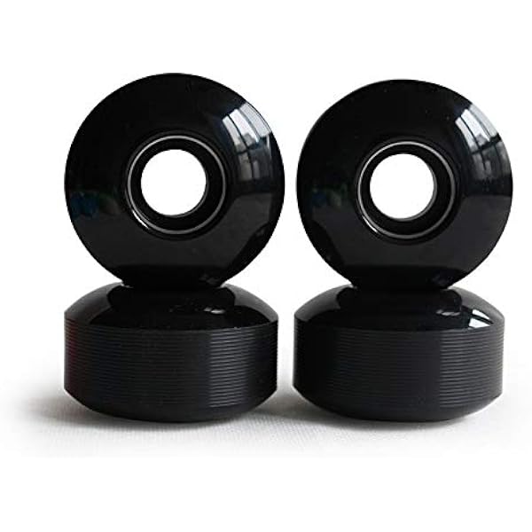 Skateboard Wheels 50mm With ABEC 7 Bearings & Spacers - Complete Wheel Set