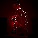 Homeleo Waterproof / Flexible 50 LED Battery Operated Silver Wire / Starry String Lights with Remote, Red (5 Meter)