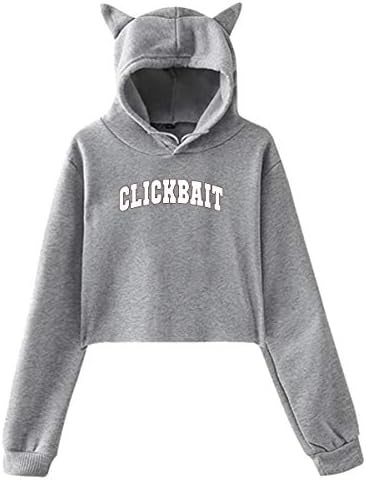Women's Cat Ear Hoodie Sweater David DOBRIK YouTube Clickbait Hoody Black