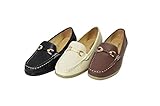 Women' Soft Faux Leather Moccasin Loafer Slip On Shoes (Miss-07/Vivi-04)
