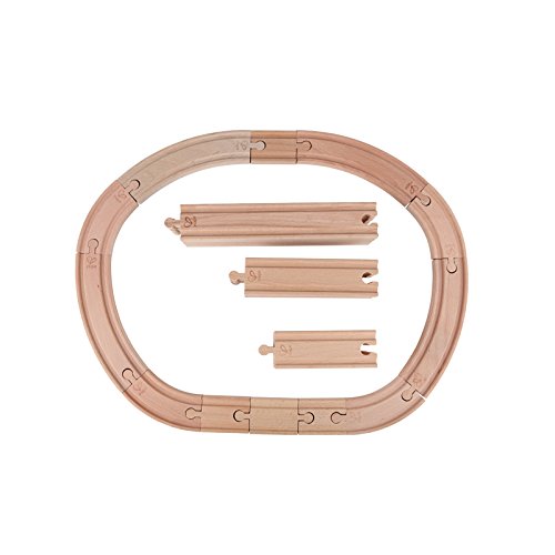 Hape Wooden Railway Super Expansion Rail Pack