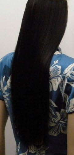 #2 Dark Brown Halo Flip in Synthetic Hair Extensions on a Wire - Heat Resistant to 350 (20 inch)