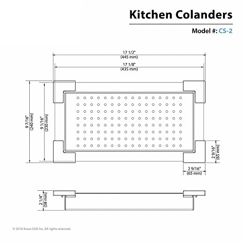 Kraus CS-2 Stainless Steel Colander