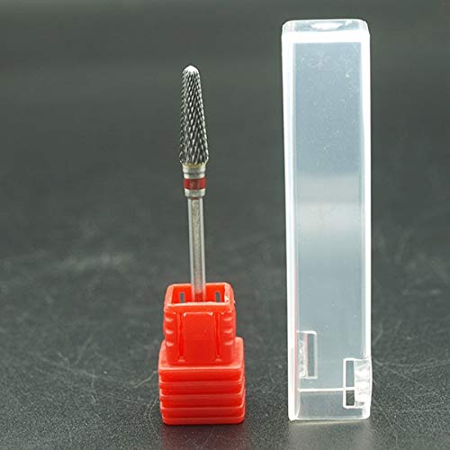 In stock! New design carbide nail drill bit electric nail file drill bit coarse carbide drill 3/32'' 602801 - (Color: Red Fine)