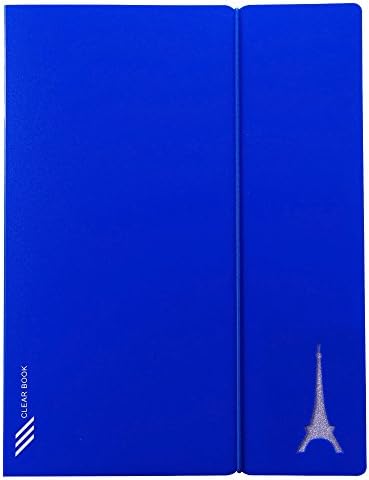 Kobest 20-Pocket Bound Sheet Protector Presentation Book,Display book , 40-Page Capacity with a FranceEIFFEL TOWER as a design