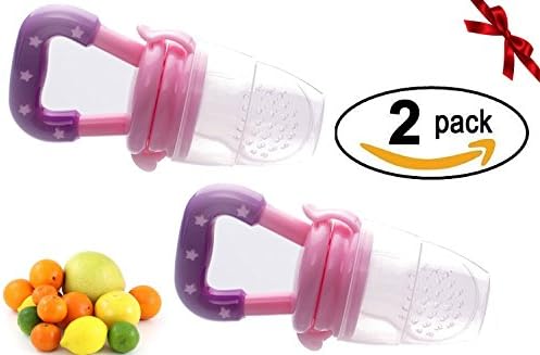 Sterify Fresh Food - Feeding - Soother - Teething - Pacifier - (2 Pack) (Pink)