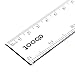 Eboot 2 Pack Clear Plastic Ruler 12 Inches Straight Ruler Plastic Measuring Tool for Student School Office