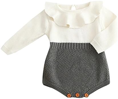 ベビー服 新生児 ロンパース 女の子 長袖 ニット セーター 流行 可愛い カバーオール 春秋冬 ボタン 赤ちゃん 新年 文化祭 パジャマ 七五三 ルームウエア クライミングスーツ 子供服 普段着 ジャンプスーツ 人気 歩行服