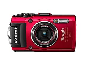 Olympus TG-4 16 MP Waterproof Digital Camera with 3-Inch LCD (Red)