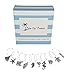Palm City Products 10 Piece Beach Themed Wine Charm Set - Nautical Stemmed Wine Glass Charms