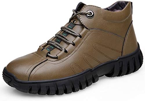 ワークブーツ トレッキングショートブーツ 編み上げ ミリタリー 人気 耐磨耗 男女兼用 ラウンドトゥブーツ 裏ボア ハイカットハンサム 滑り止めスノーブーツ ファッション メンズ 冬靴 カントリー デザートブーツ Tarunniketanpublicschool Com