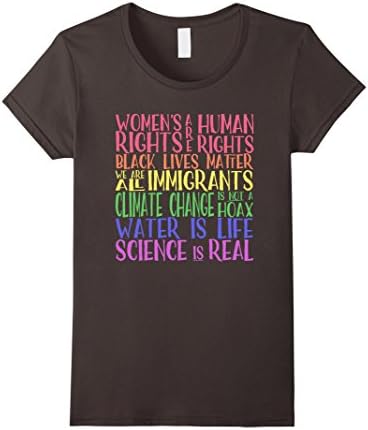 Women's Political Protest - United we are stronger Tee Shirt Large Asphalt