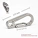 BANG TI Titanium 102kg Heavy Duty Mini Carabiner Quick Release Keychain (35mm, Super Durable)