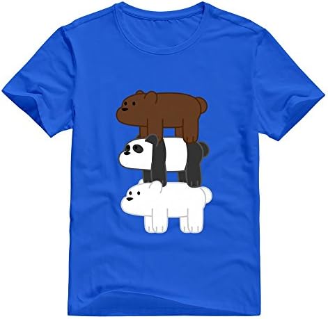 Men We Bare Bears Logo Custom T-Shirt RoyalBlue Size L By Xuruw