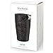 Tea Forte Noir Double-Walled Ceramic Kati Cup with Removable Stainless Steel Infuser Basket and Lid, Steeps 12 oz Loose Leaf Tea, Lid and Cup Dishwasher & Microwave Safe