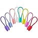 Cord Ties for Electrical Cords - 8Pcs Multicolor Wire Twist Ties Heavy Duty Magnetic Cable Clips Silicone Cord Ties - USB Reusable Cable Ties Cord Clips for Desk Cable Ties Reusable Silicone Wraps