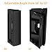 ADJUSTABLE (30 to 55 degree) Angle Mount for Ring Video Doorbell Pro (Released in 2016), Gooyo Black Angle Adjustment Adapter/Mounting Plate/Bracket / Wedge Kit (Doorbell NOT included)