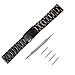 Pebble Time Round 20mm Watch Band, Threeeggs Stainless Steel Watch Strap Bracelet for Pebble Time Round 20mm Smart Watch (B - Black)