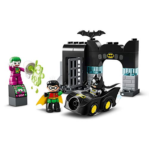 LEGO 10919 DUPLO Super Heroes DC Bathöhle mit Batmobil, Batman, Robin, Joker und Auto, Baby Spielzeug ab 2 Jahre… – Bild 3