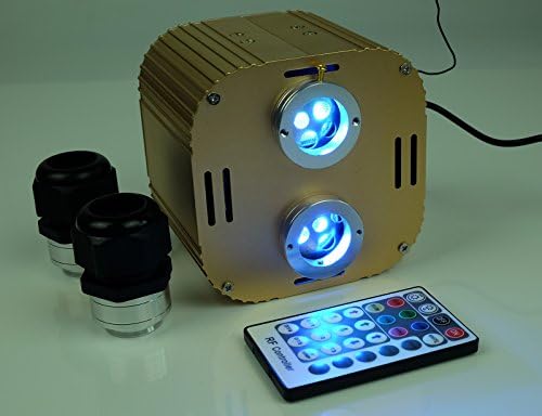 Fiber Optic Light Engine Led 2x16w RGBW Color Chang Wireless Control for Twinkle Stars Ceiling Optical Fiber Lamp