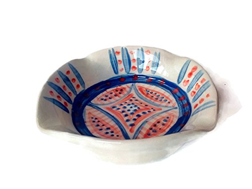Handpainted cute ashtray, pottery cigar ashtray