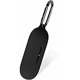 Geiomoo Silicone Case for Anker Soundcore V30i, Protective Cover with Carabiner (Black)