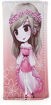 Korean Preppy Style Sweetie Beauty Girl Pattern PU Leather Long Wallet (Style #2)