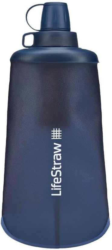 LifeStraw Peak Series Collapsible Squeeze Bottle Water Filter 650ml Mountain