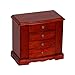 Mele & Co. Harmony Wooden Jewelry Box in Cherry Finish