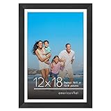Americanflat 12x18 Poster Frame in Black - Use as