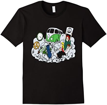 Men's ORIGINAL MARY JANE HIPPIE STONER STONED T-SHIRT SHIRT Small Black